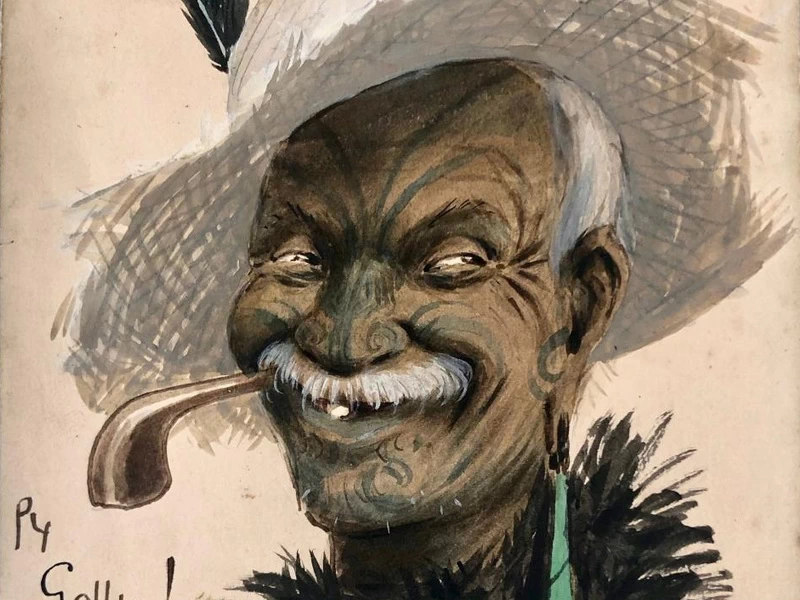 1863-Trevor Lloyd - Ritratto Maori
